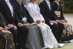 日本の古風な結婚式